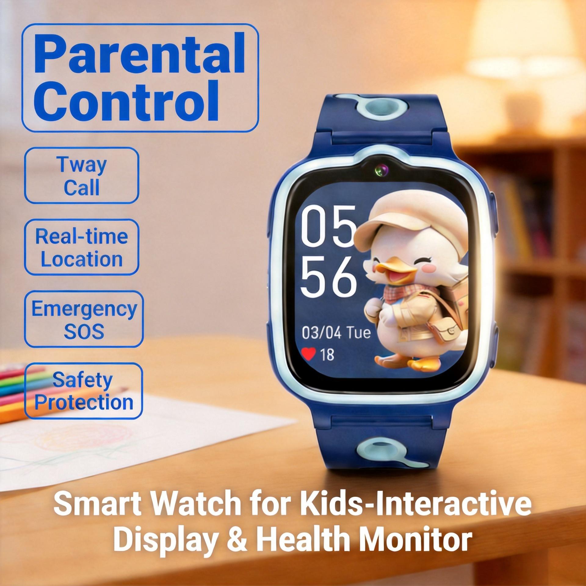 New 4g Smart Phone Watch Video Positioning Children's Watch Can Insert Card Sos Waterproof Children's Phone Watch
