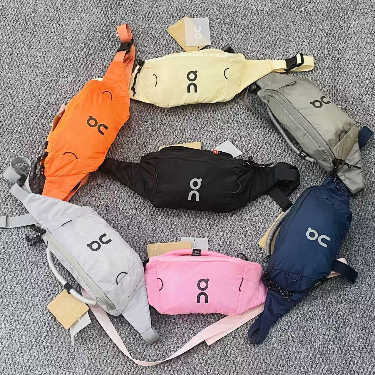 2025 Men's and Women's Couple Waist Bag 2L Sports Crossbody Chest Bag Ultra-Light Waterproof Running Fitness Waist Bag