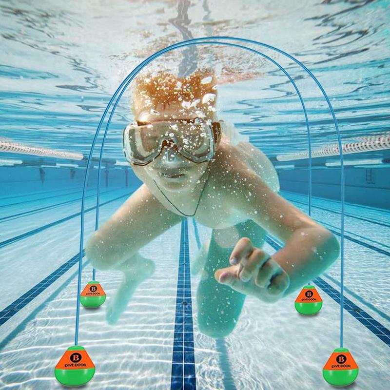 Swimming Pool Diving Closed Breath-Holding Pool Toy Arch Kidsren's Bottom Underwater Retrieval Swimming and Water Training Equipment