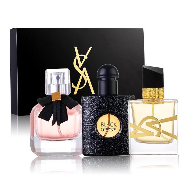 Cross-Border Big-Name Women's Perfume, Long-Lasting, High-End Black Opium Romantic Women's Fragrance Brand Set Gift Box Wholesale