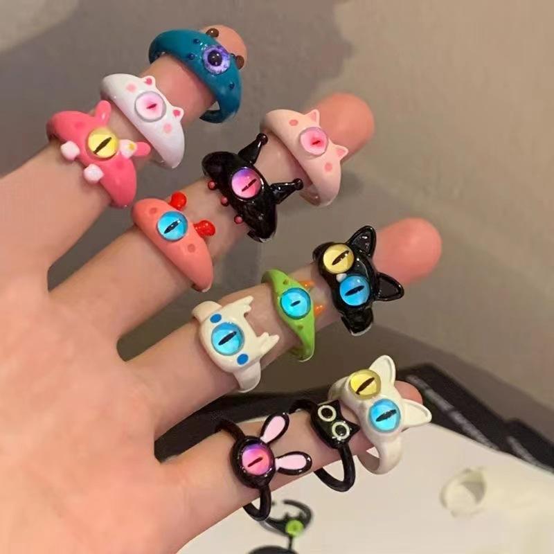 Childlike and Funny Little Monster Ring, Childlike and Cute, One-eyed ins, Student, Kids, Best Friend, Couple Gift, New Style