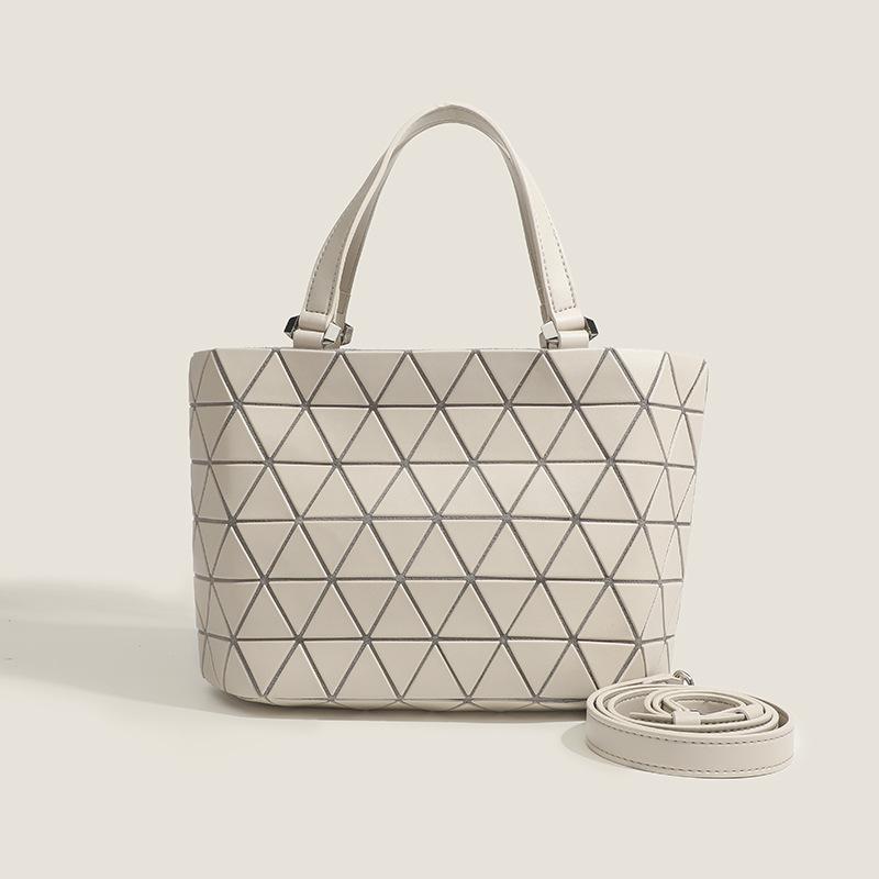 Diamond Geometric Bag, Versatile One-Shoulder Hand-Held Cross-Body Women's Bag, Large-Capacity Frosted Crystal Bag, Fashionable Bucket Bag for Women