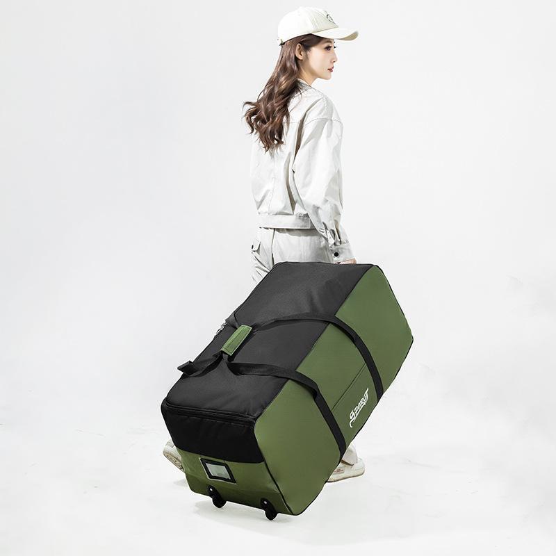 Student School Luggage Bag Super Large Capacity Foldable Transport Bag Accommodation Student Quilt Storage Travel with Wheels