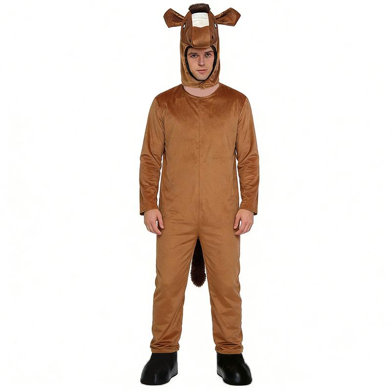 New Halloween Year of the Horse Costume Animal Role-Playing Costume Adult Horse Funny Stage Performance Costume Cosplay