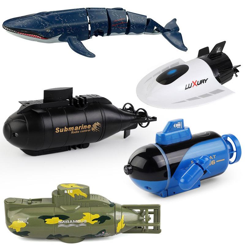 Mini Electric Submarine Remote Control Boat 6-Channel Remote Controller Full Waterproof Model Children's Water Play Summer Toy