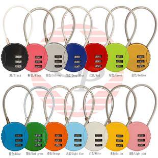 Wire rope password lock padlock luggage bicycle password lock spherical password lock cartoon password padlock