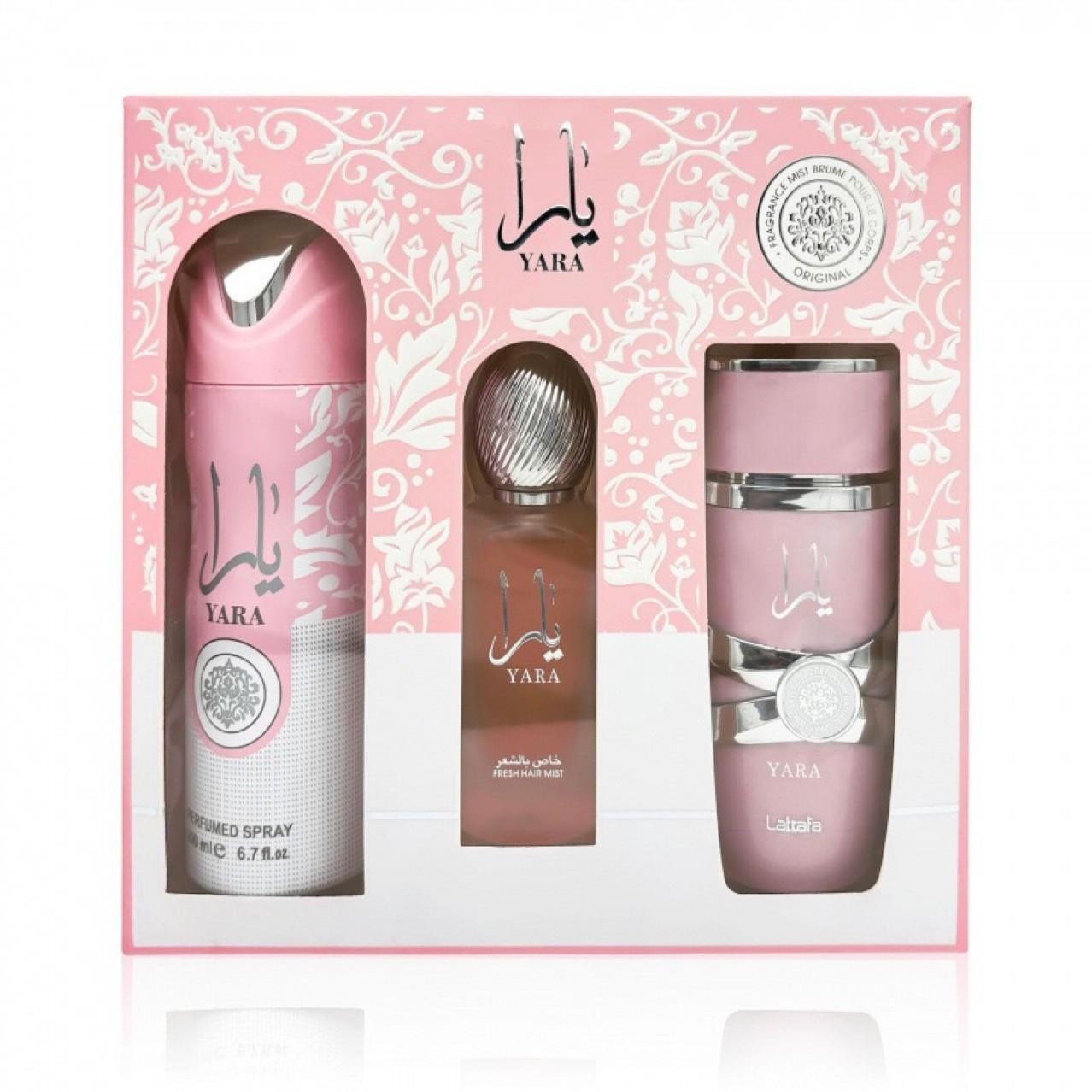 Cross-border Arab Middle East lattafa yara 3 Piece Set Middle Eastern three-piece perfume set
