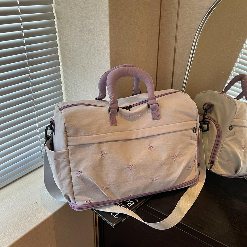Expandable Large-Capacity Short-Distance Business Trip Hand Luggage Bag for Women, Lightweight and Fashionable Travel Bag, Maternity Sports and Fitness Bag