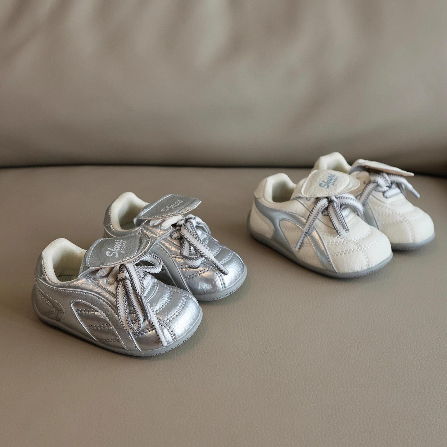 2025 Autumn New Baby Toddler Shoes Soft Sole Girls White Shoes Children's Training Shoes Boys Sneakers Casual Shoes