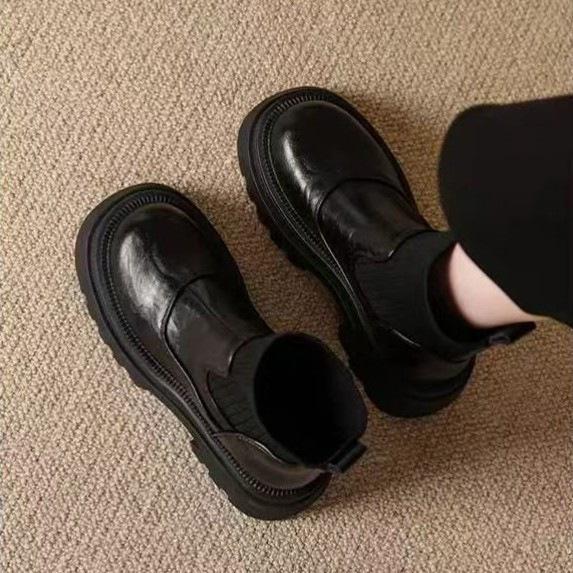 Thick-soled British-style Chelsea boots, new vintage short boots for women, autumn/winter 2026, Martin boots, available for dropshipping
