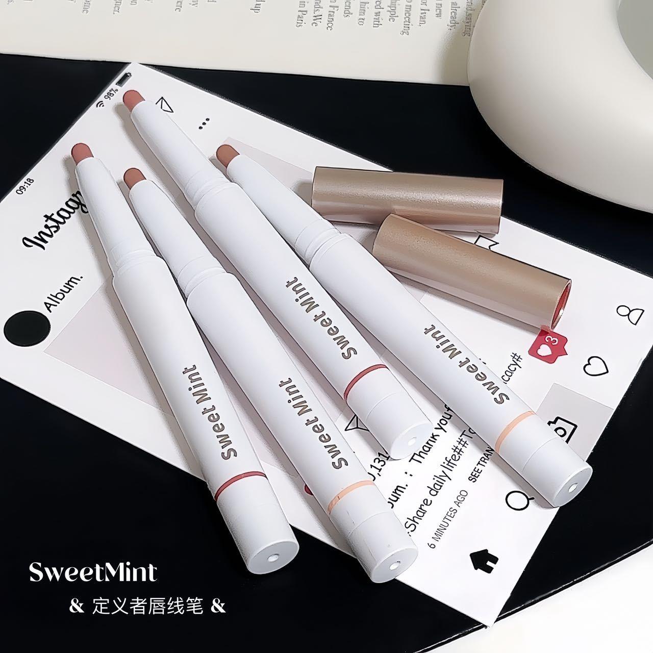 sweetmint defines the lip liner as a three-dimensional, delicate, silky, and natural lip-shaping velvet matte lip liner