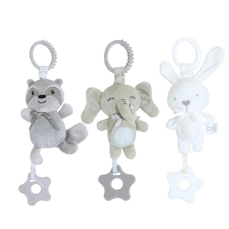 Rabbit Elephant Civet Cat Pendant Car Hanging Bed Hanging Bb Barking Baby Toy