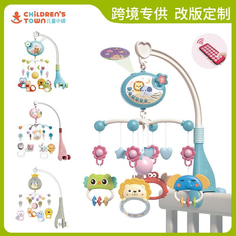 Cross-border Hot Selling Crib Bell Toy Multi-function Music Rotating Bedside Bell Newborn Baby Soothing Toys