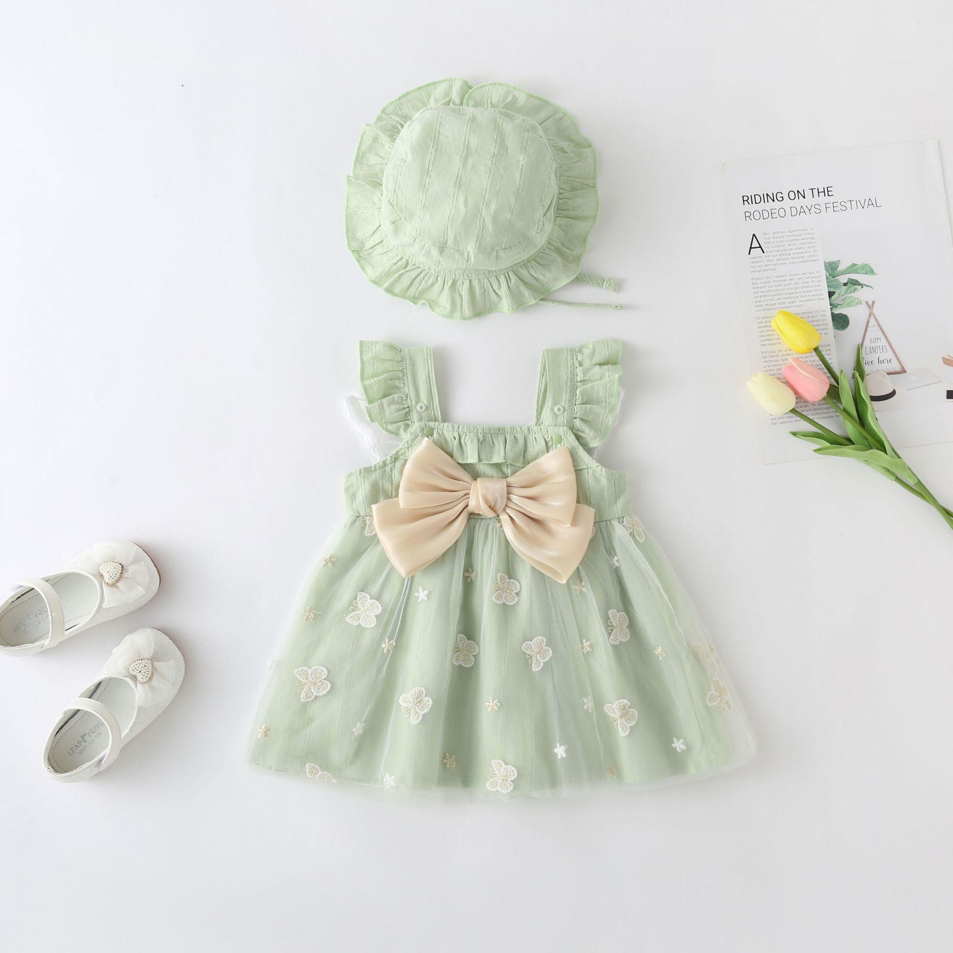 Girls' Dresses 2026 Spring and Summer New Style Baby Girl Pastoral Style Dress Baby Kidsren's Princess Dress