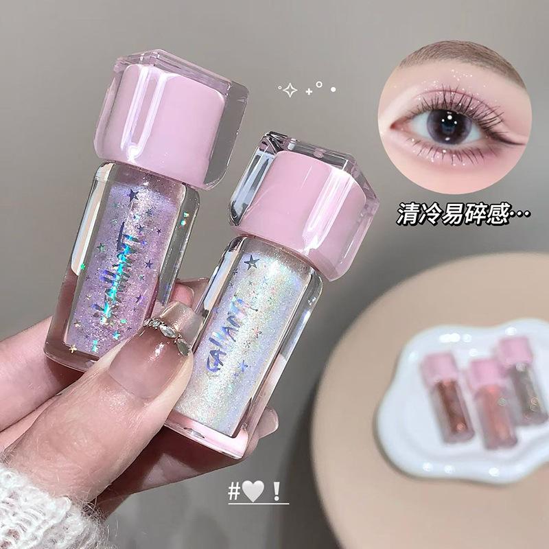 Kelandon Brilliant Galaxy Eyeshadow Liquid Pearlescent Fine Flashing Delicate Highlighter Silkworm Eye Brightening Eyeshadow