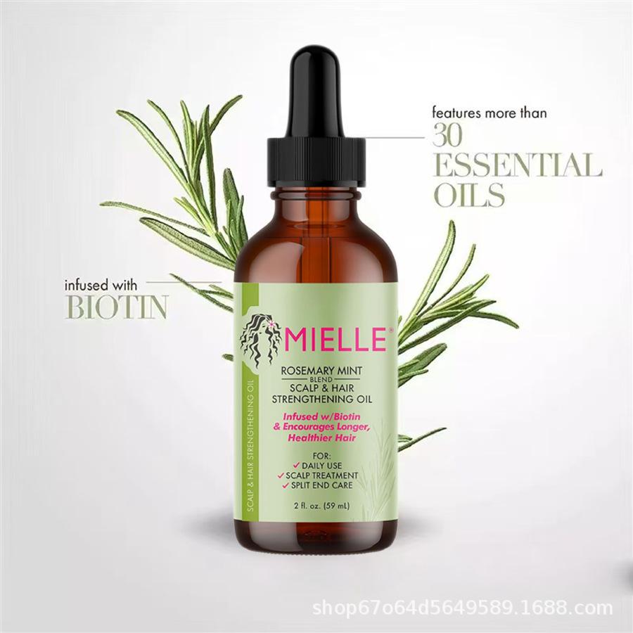 Foreign Trade Export Ready Stock Mielle Rosemary Hair Care Essential Oil, Mint Strengthening, Smoothing, Moisturizing, Repairing, Anti-Frizz