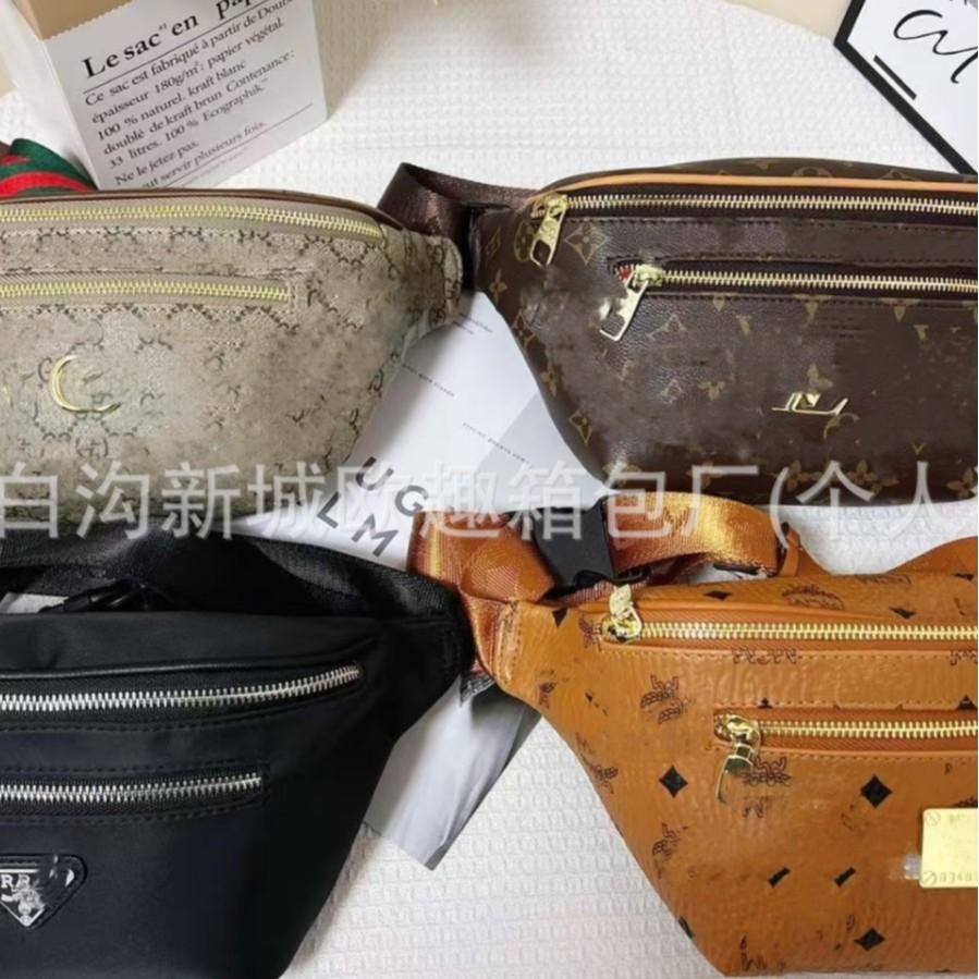 Cross-border popular vintage chest bag, fashionable sports waist bag, single shoulder crossbody bag for men and women, chest bag, waist bag, dual-use