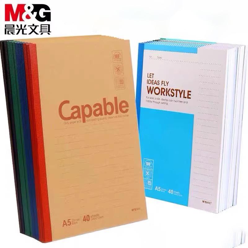 Mg Morning&Light Wireless Binding Notebook Capable B5/A5/A6/A4 Notepad Notebook Thickened Exercise Book