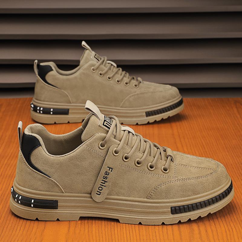 Men's Shoes 2026 Winter Breathable Men's Work Safety Shoes Lightweight Sports Sneakers Casual Workwear Style Thick-Soled Shoes