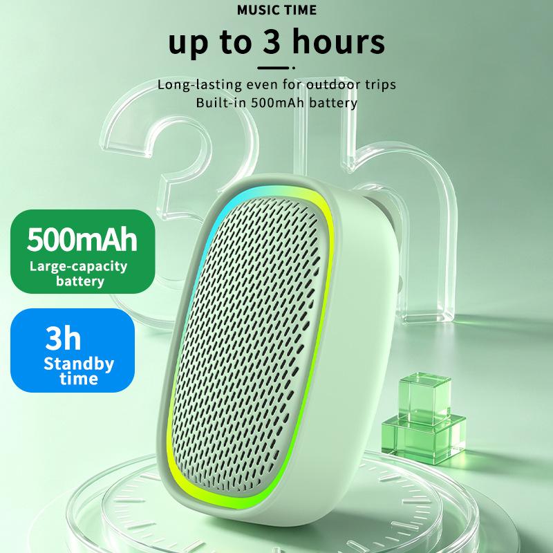Wireless portable Bluetooth clip-on speaker subwoofer, stylish mobile phone mini speaker, mini outdoor speaker with ultra-long battery life