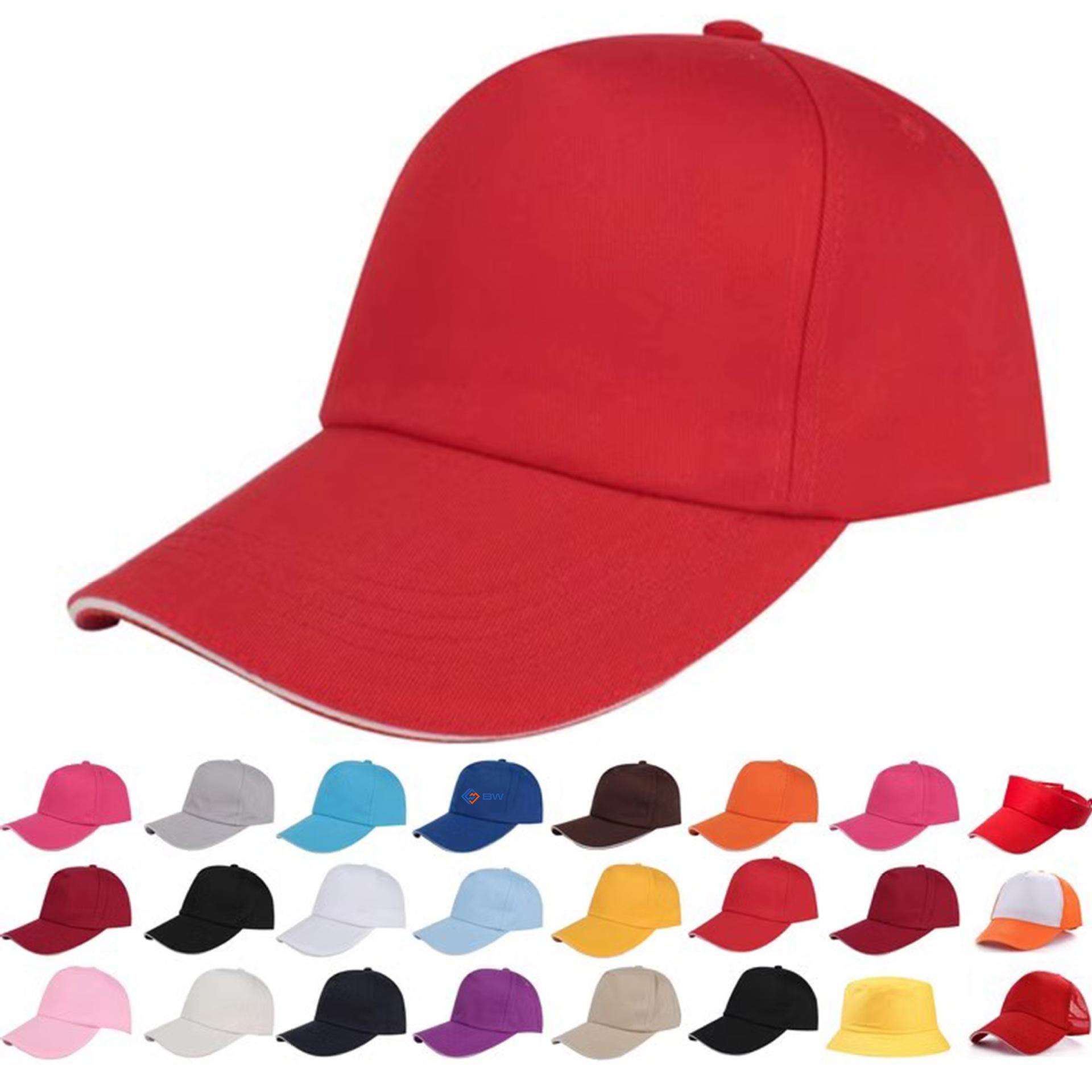 Hat Printed Logo Travel Hat Little Red Riding Hood Student Hat Baseball Cap Pure Color Light Board Advertising Hat Wholesale Peaked Cap