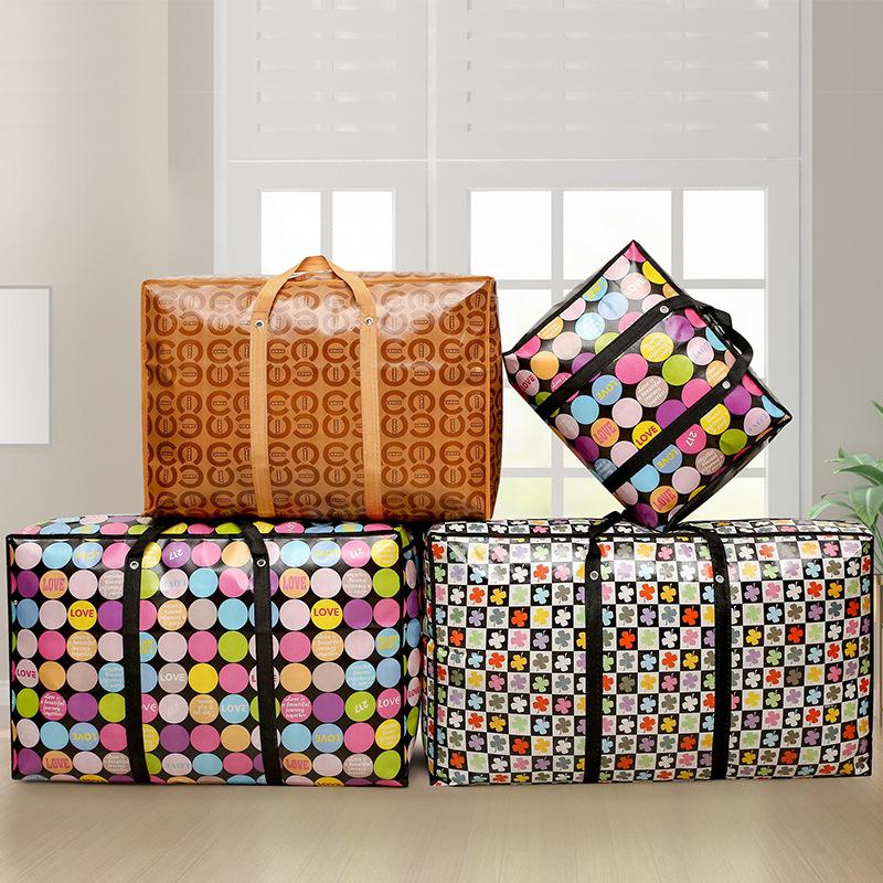 Moving Bag Woven Bag Quilt Storage Bag Non-Woven Thickened Portable Large Capacity Moving Packing Bag Duffel Bag