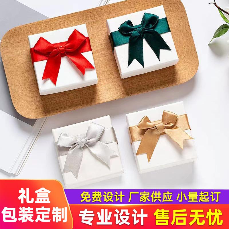 Jewelry Packaging Gift Box, Bow Gift Box, Bracelet and Necklace Storage Jewelry Box, Christmas Gift Packaging Box