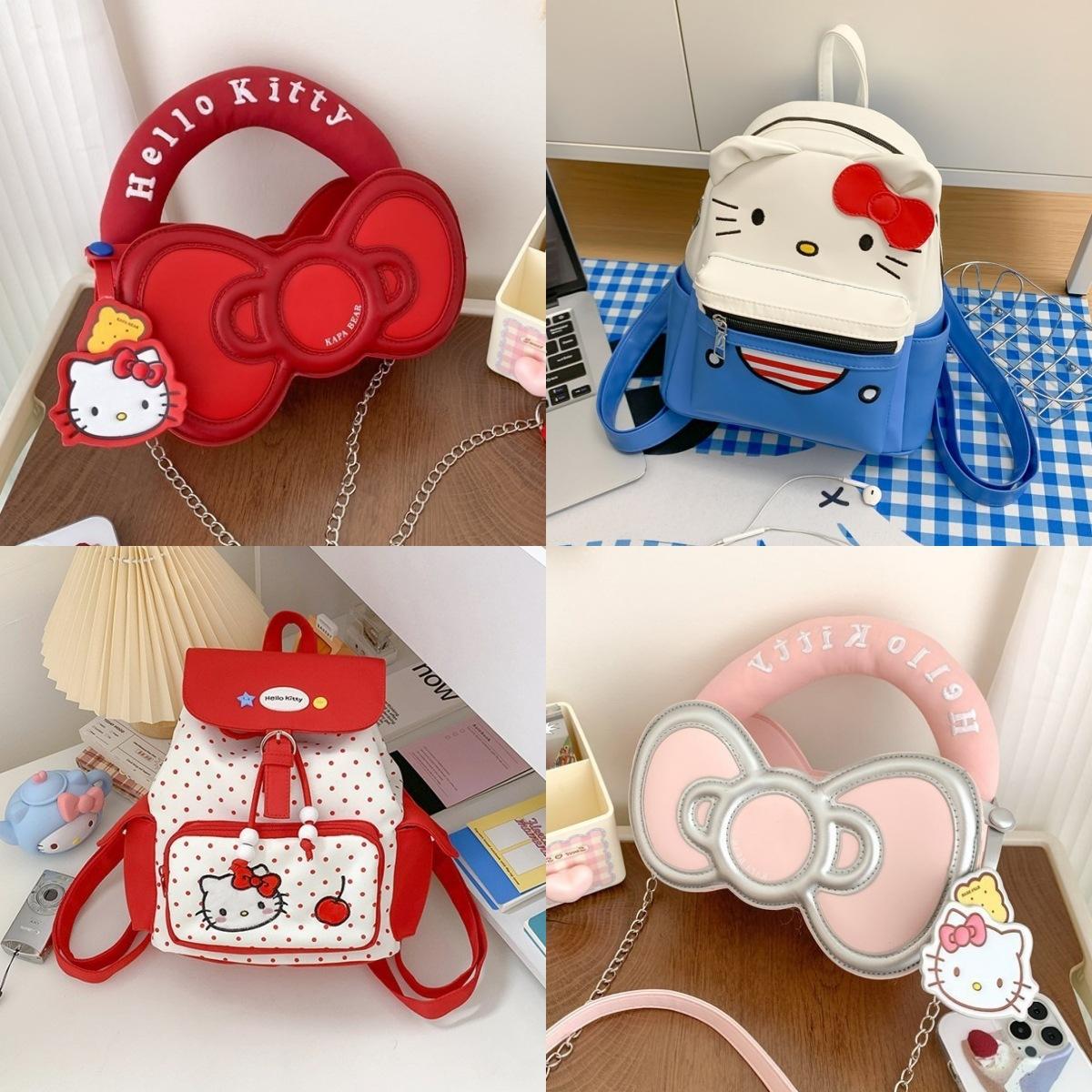 Mixed Style Cute Cat Backpack, High-Value Cartoon Fashion Small Bag, Large Capacity Casual Commuting Backpack for Girls