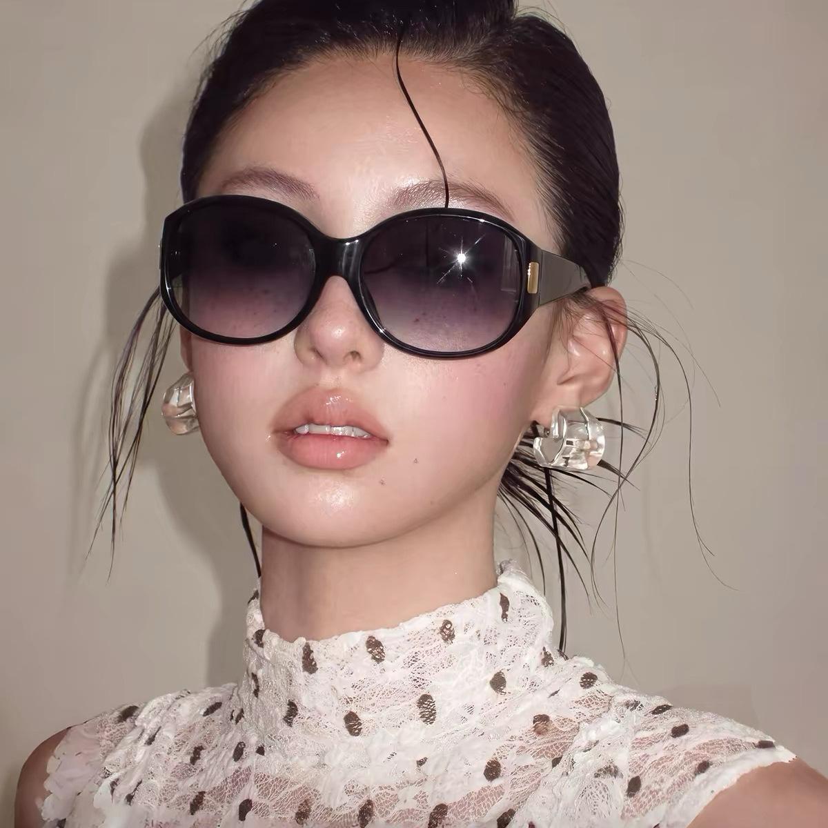 Getai 17003 glasses, tortoiseshell large-frame sunglasses, vintage old money style, Y2K oversized sunglasses, UV protection sunglasses