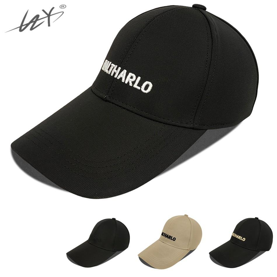 Hat cap spring and autumn men's extended brim baseball cap outdoor leisure sun hat wholesale