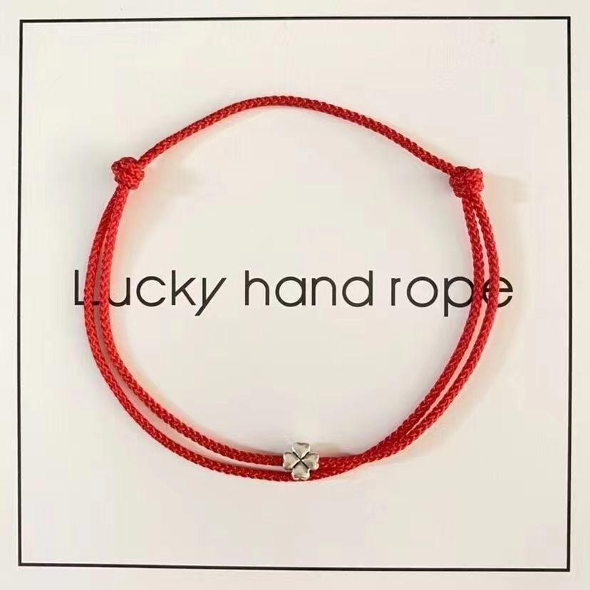 Lucky Hand Rope ~ Pure Hand-woven Simple Hand Rope Women's 2024 This Life Year Small Bracelet for Girlfriends Gift