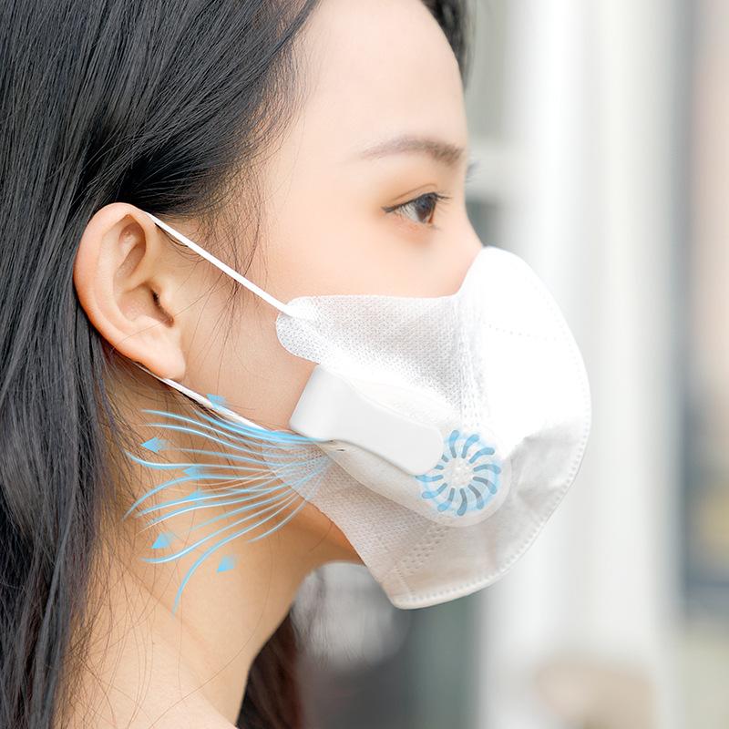 2022 manufacturer mask fan cross-border mini clip small fan children's breathable mask fan