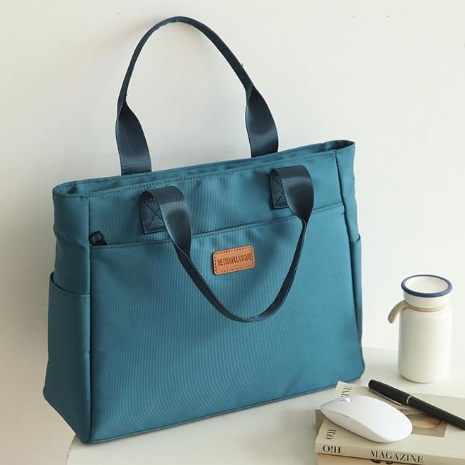 Waterproof Oxford Canvas Bag Men's Business Computer Handbag 2025 New Women's Work Commuter Hand-Held Document Bag