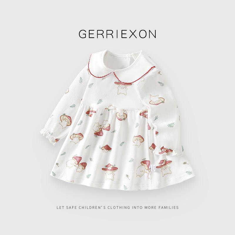 Girls' Skirts Spring and Autumn 2026 New Style Baby Dress Pure Cotton Stylish Baby Princess Dress Little Girl Spring Outfit