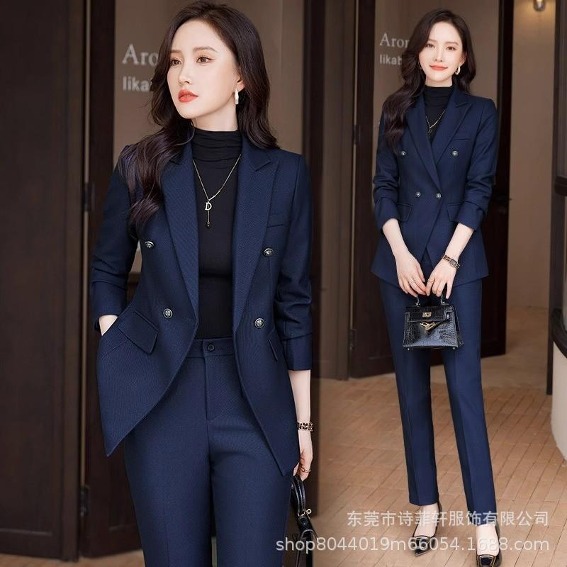Professional women's suit set, high-end style, 2025 autumn/winter new collection, suitable for jewelry stores, formal wear, 6272