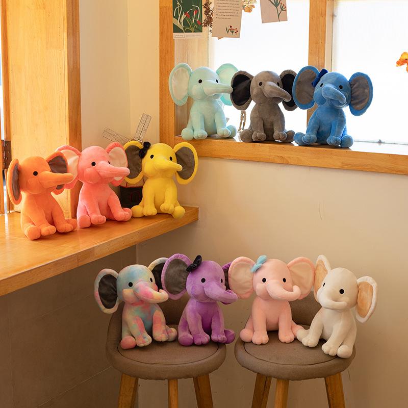 Baby Soothing Elephant Doll Plush Toy Baby Elephant Doll Baby Sleeping Doll Cute Soothing Elephant