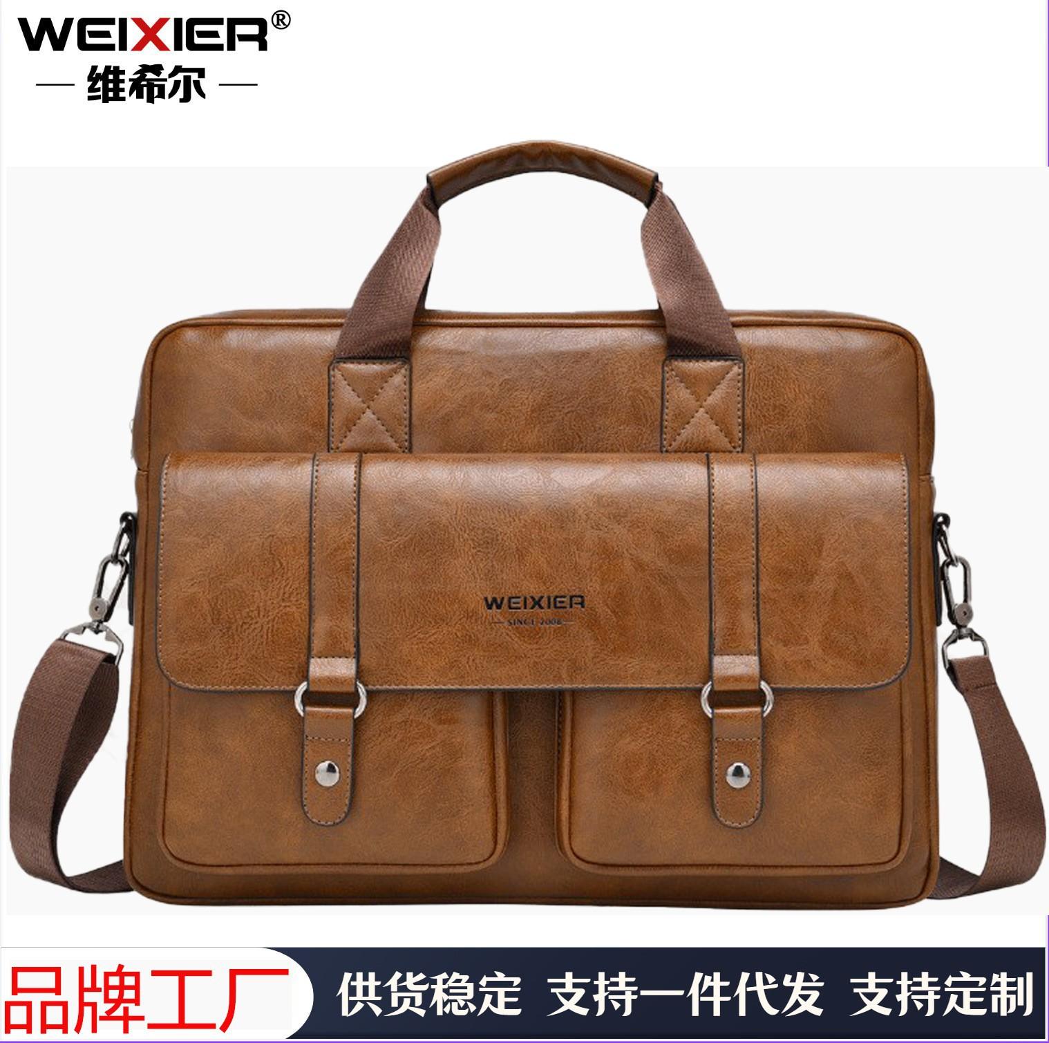 2025 New Men's Portable Handbag Business Briefcase High-End Large Capacity Men's Casual Travel Bag