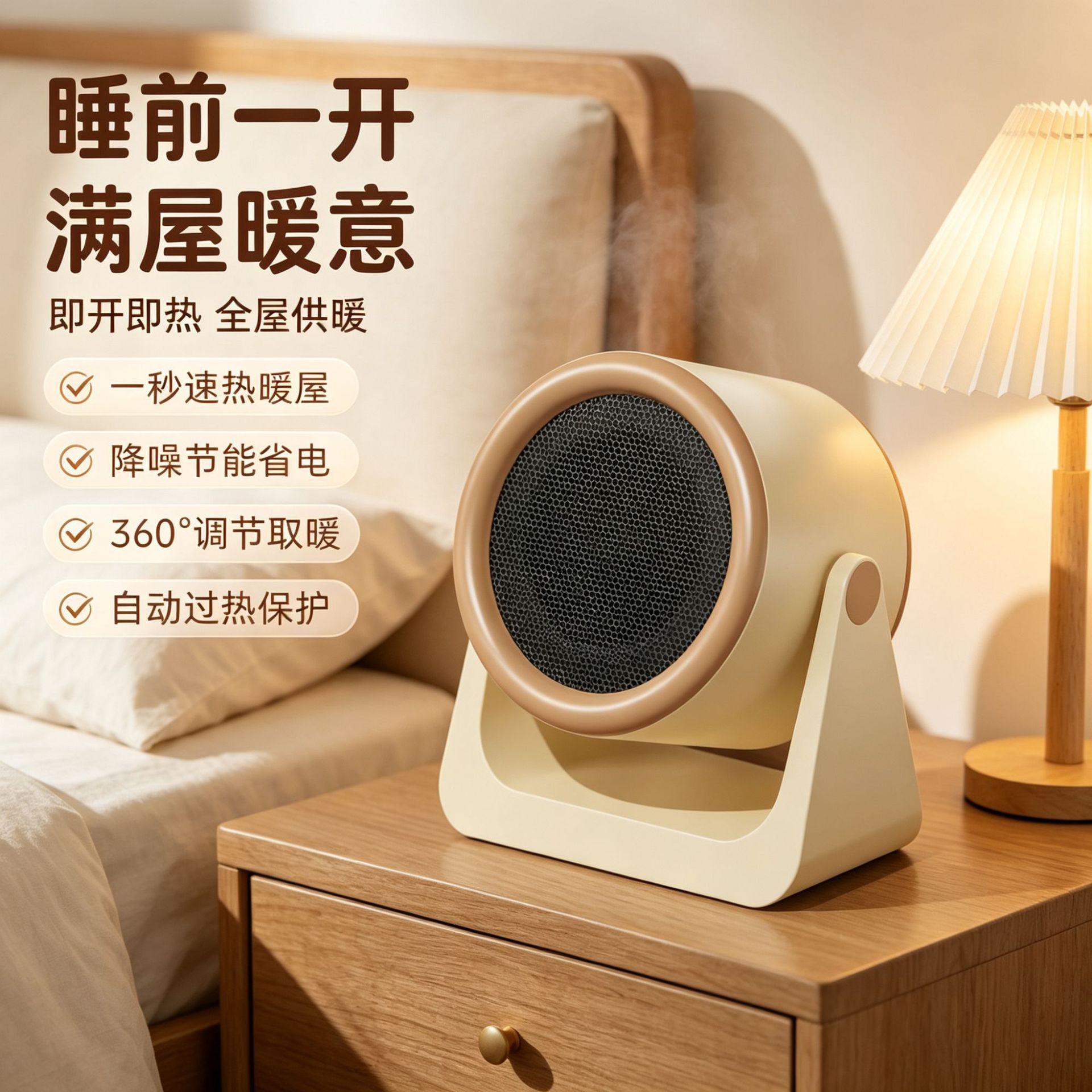 Desktop small heater for home use, quick heating, energy-saving heater, desktop hot air heater, office dormitory electric heater