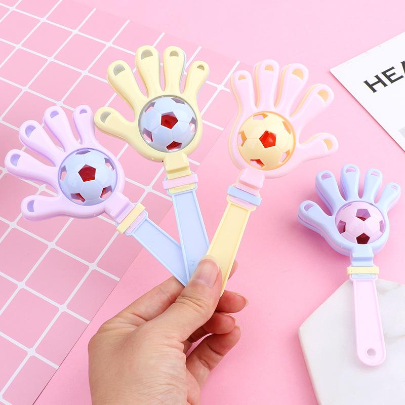 Hand Rattle Baby Educational Rattle Baby Soothing Grasping Training Toy Hand-Held Musical Instrument Clapping Hand Palm Clapping