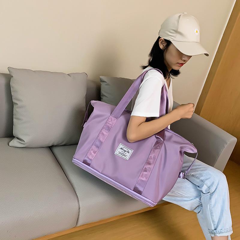 Sports fitness bag wholesale foldable wet and dry separation travel bag large capacity student handbag travel bag portable