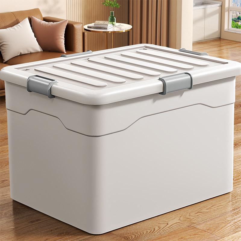 Storage box for home use, extra-large capacity for organizing clothes, toys, books, plastic storage and turnover box