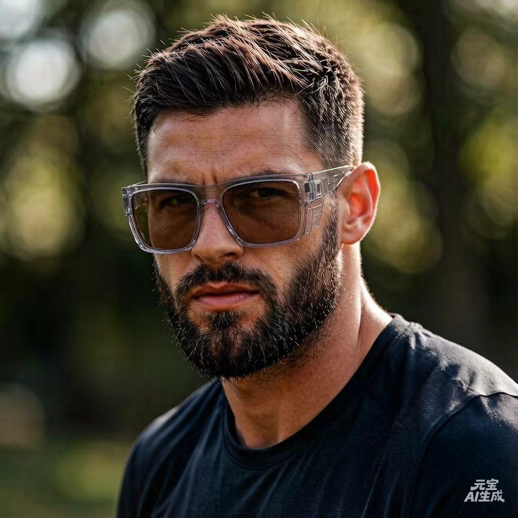 New Versatile Sports Color-Changing Sunglasses, European and American Square-Frame Protective Sunglasses, Cross-Border Colorful Cycling Glasses