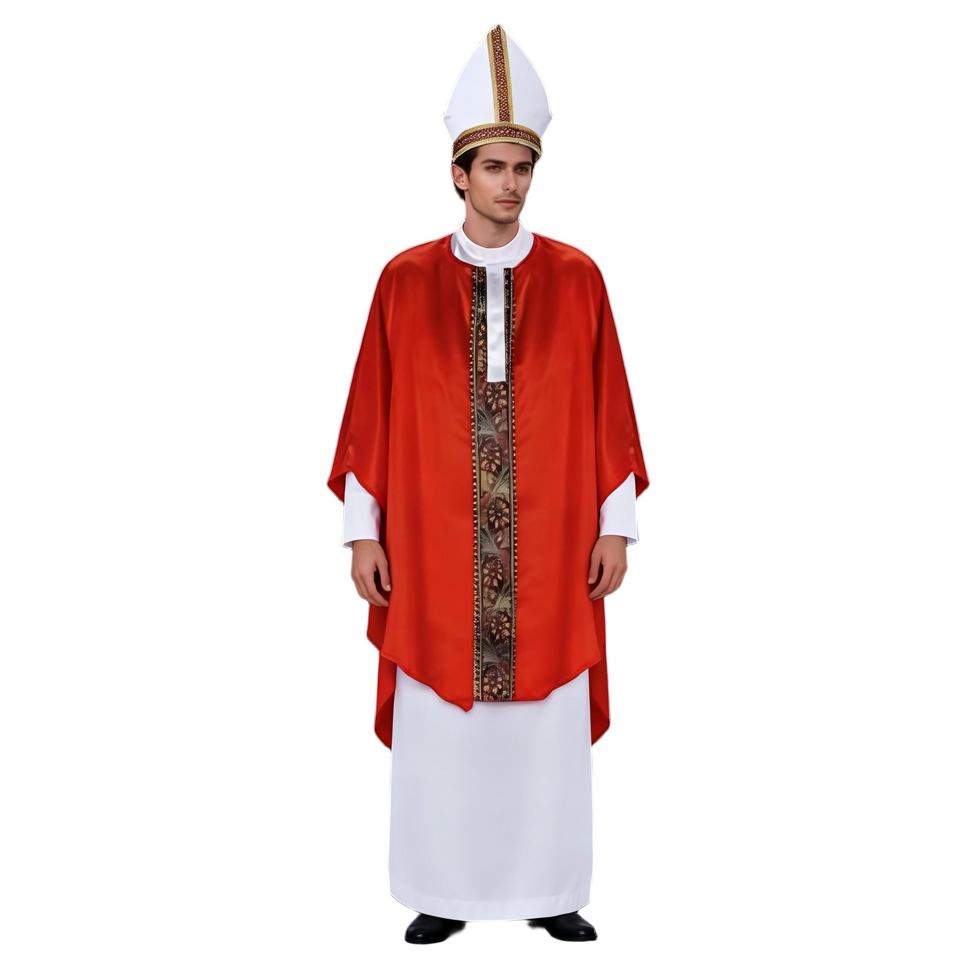 2025 Halloween Popular Priest and Godfather Costume Adult Role-Playing Cross-Border Best-Selling Clothing