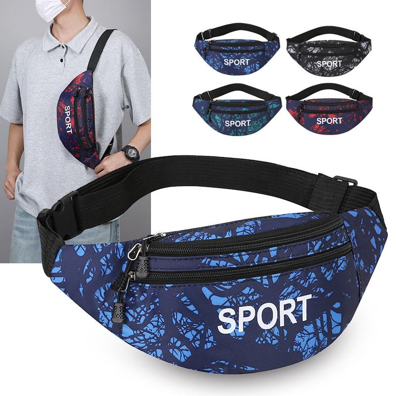 Trendy Men's and Women's Waist Bags, Multi-Functional Sports Running Mobile Phone Bags, Portable Cycling Chest Bags, Large-Capacity Shoulder Crossbody Bags