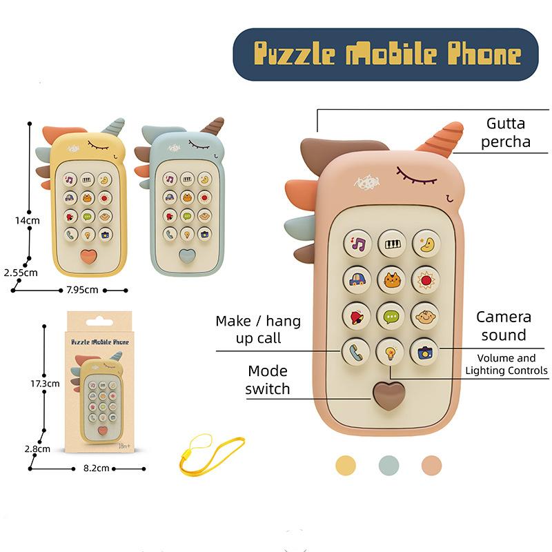 Cross-border Baby Toy Mobile Phone Bite Simulation Early Childhood Education Children's Music Enlightenment Phone Baby Preschool Gift