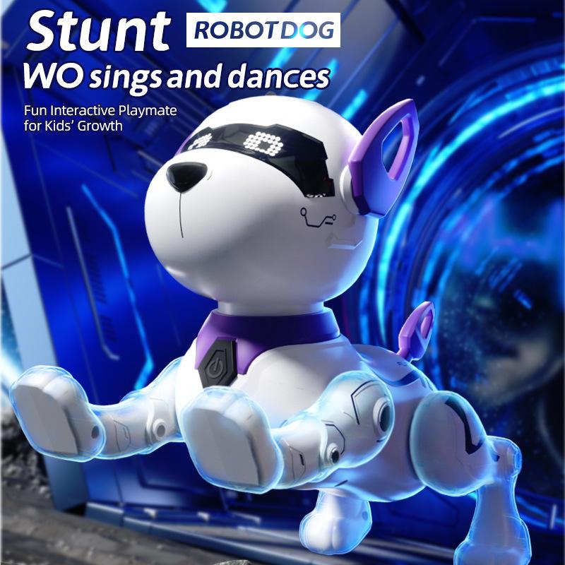 Cross-Border Children's Smart Robot Dog Multi-Functional Programmable Stunt Remote Control Dog Touch Interactive Electric Pet Toy