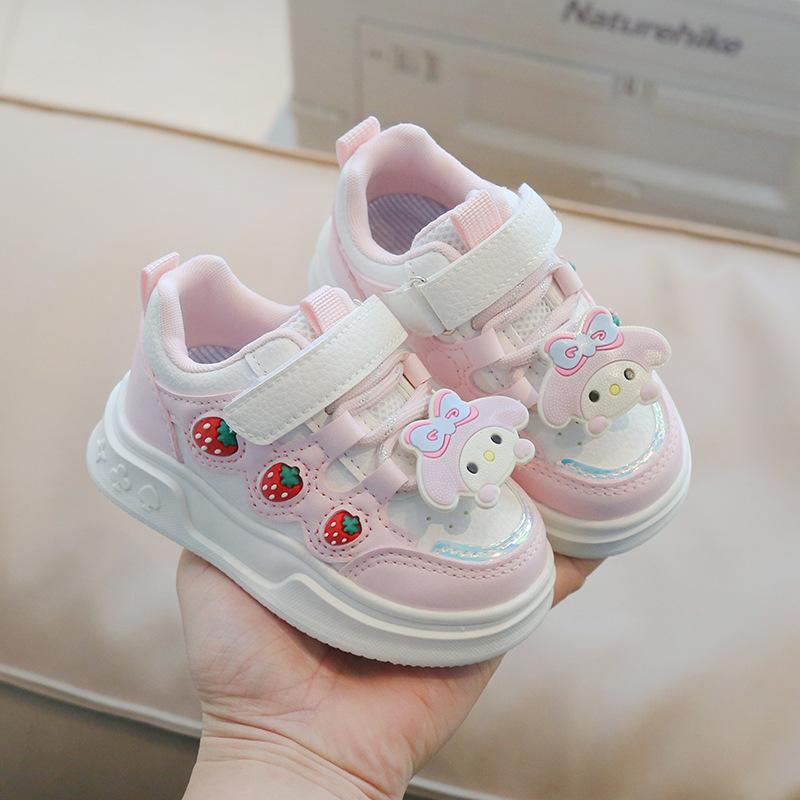 New Cute Girls' Shoes Spring and Autumn New Children's Baby sneaker Lightweight Children's Sneakers Women's Princess Shoes Trendy