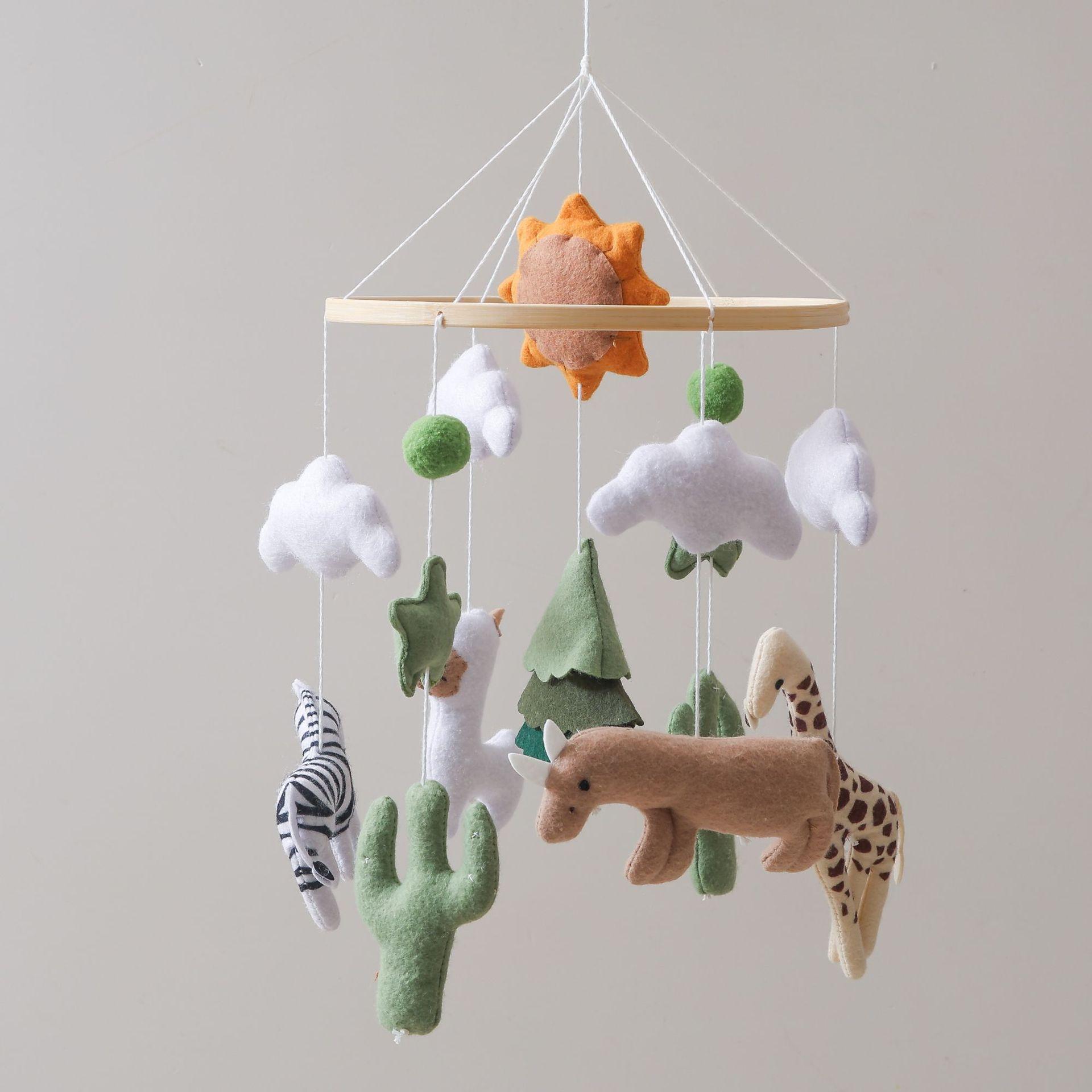 Cross-border Nordic Style New Sun Forest World Children's Bed Bell Handmade Felt Bed Bell Assembly-free Baby Sleeping
