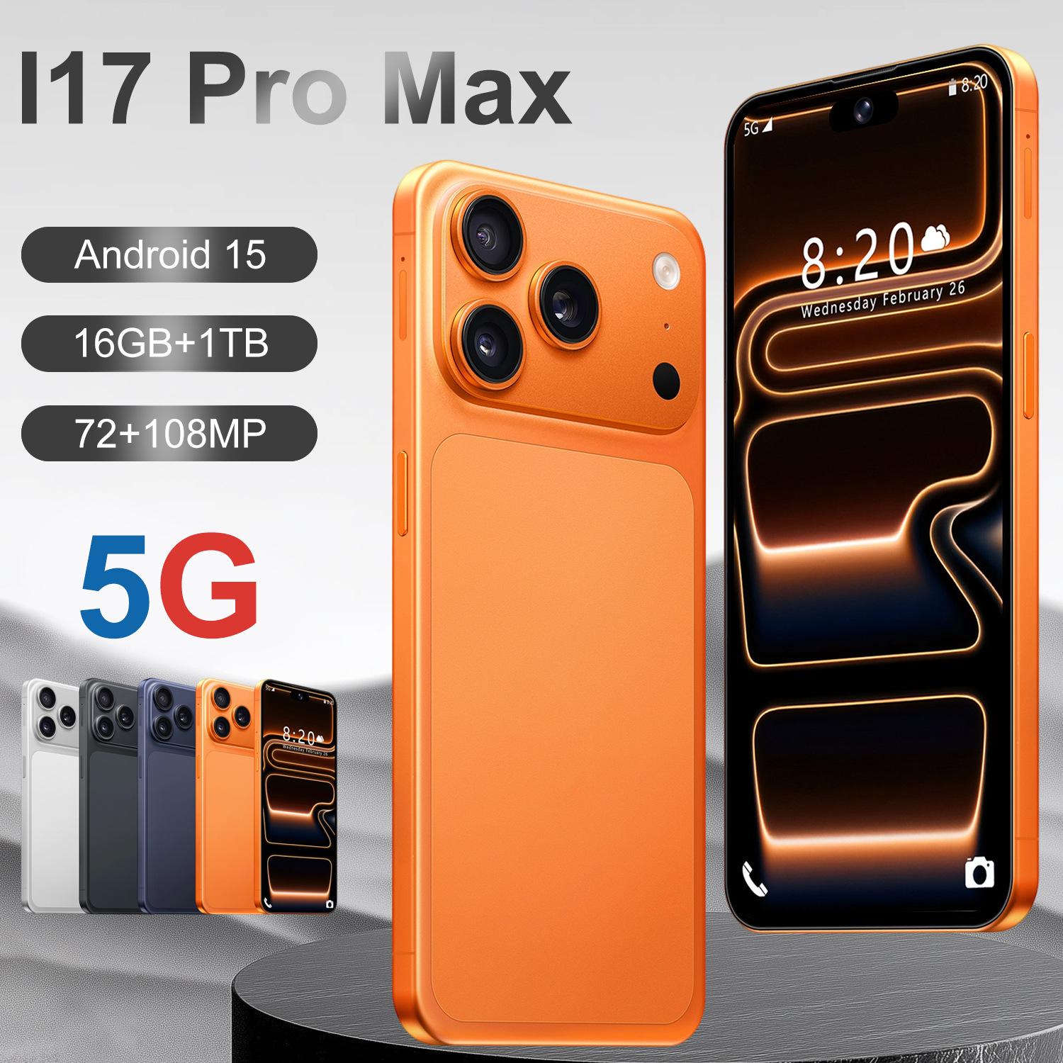 I17 Pro Max Cross-Border 7.3inch Dynamic Island 16+1t Low-Cost Foreign Trade Smart Android Phone Manufacturer Direct Shipment