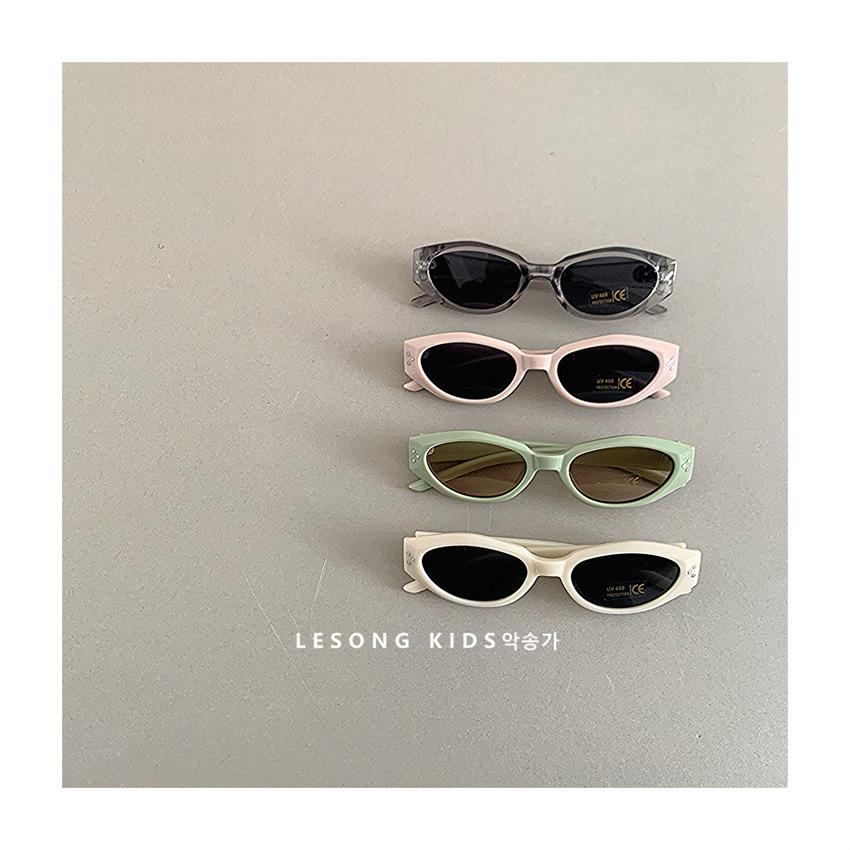 Spring and summer 2025 children's sunglasses boys cat's eye sunglasses sunscreen fashionable baby polarized UV protection